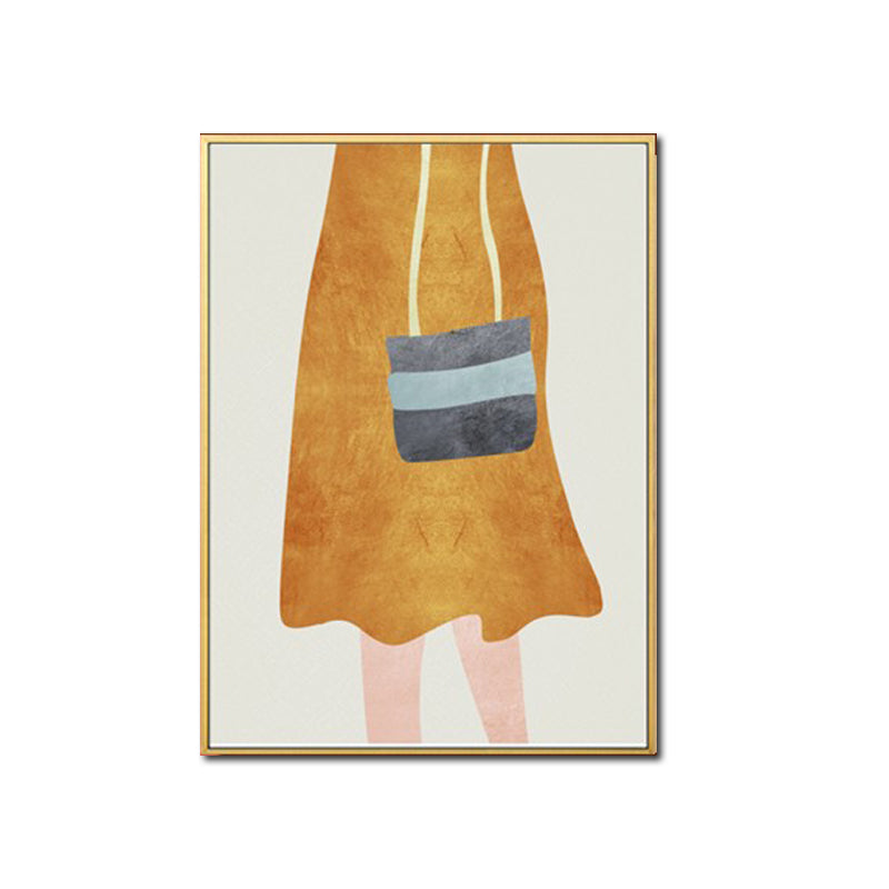 Brehn | Nordic Girl Sommerkleid Leinwand Hellfarbe Mode Wandkunst für Esszimmer