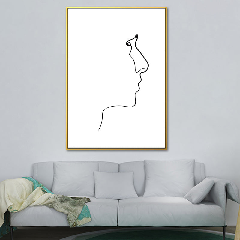 Brehn | Figurenbild Wanddekoration Skandinavisch Texturiert Mädchen Schlafzimmer Malerei, Mehrere Größen