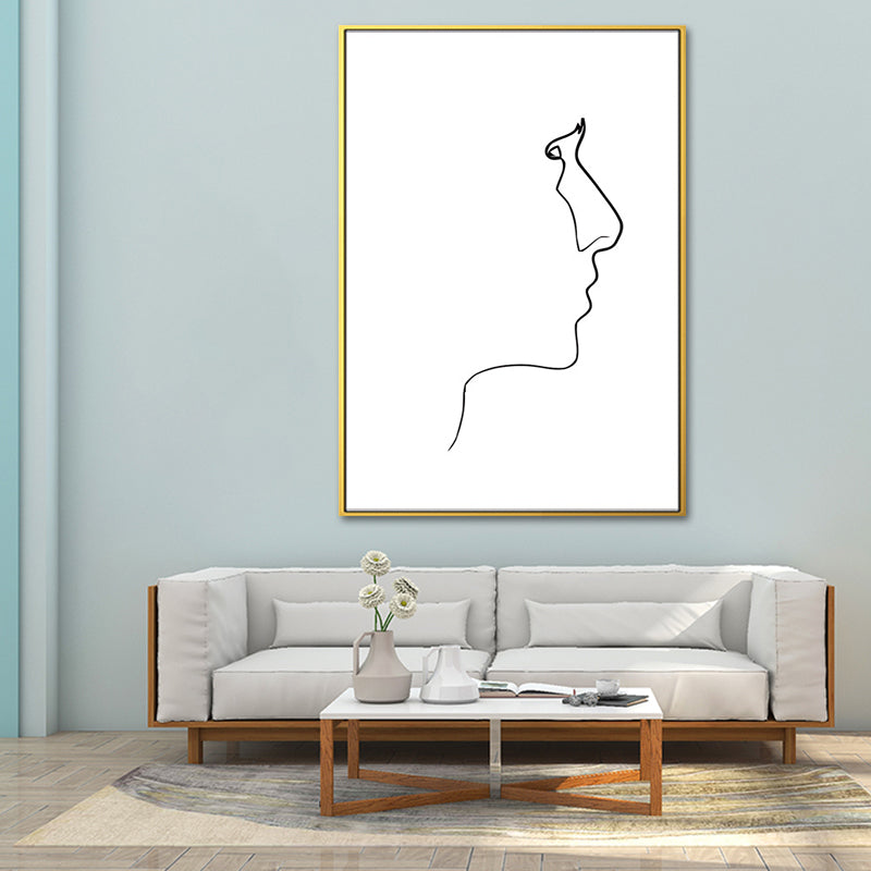 Brehn | Figurenbild Wanddekoration Skandinavisch Texturiert Mädchen Schlafzimmer Malerei, Mehrere Größen