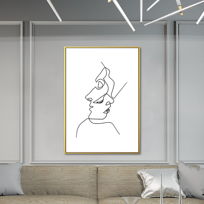 Brehn | Figurenbild Wanddekoration Skandinavisch Texturiert Mädchen Schlafzimmer Malerei, Mehrere Größen
