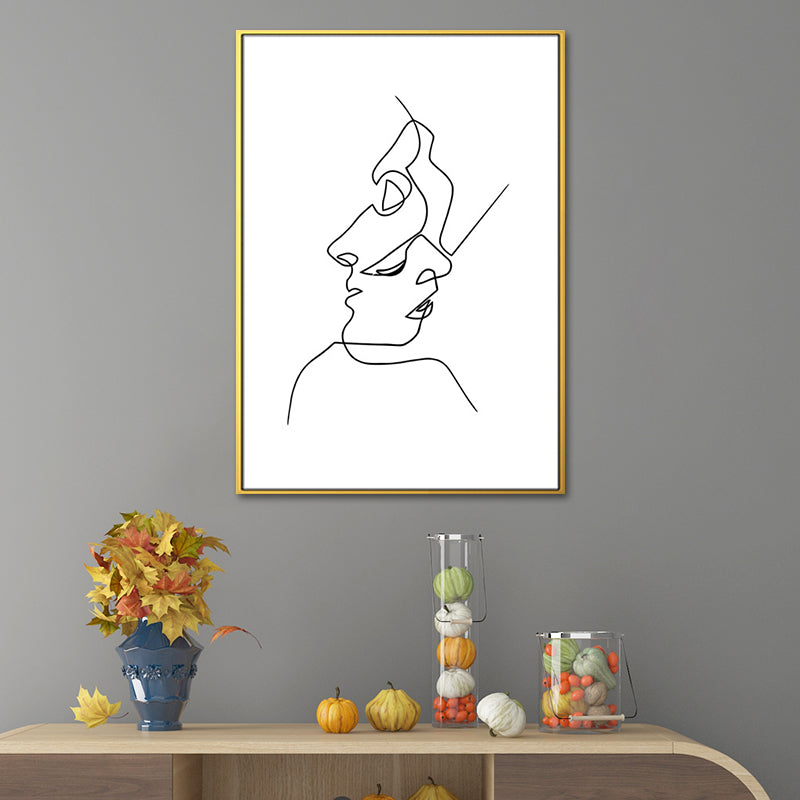 Brehn | Figurenbild Wanddekoration Skandinavisch Texturiert Mädchen Schlafzimmer Malerei, Mehrere Größen