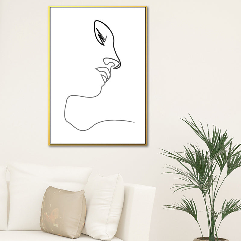 Brehn | Figurenbild Wanddekoration Skandinavisch Texturiert Mädchen Schlafzimmer Malerei, Mehrere Größen