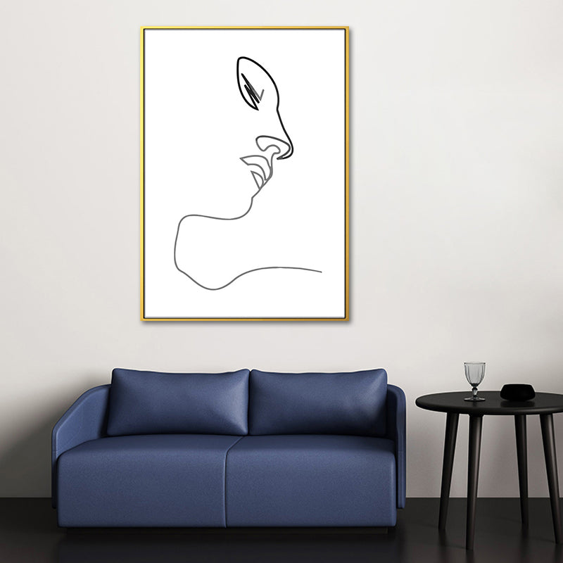 Brehn | Figurenbild Wanddekoration Skandinavisch Texturiert Mädchen Schlafzimmer Malerei, Mehrere Größen