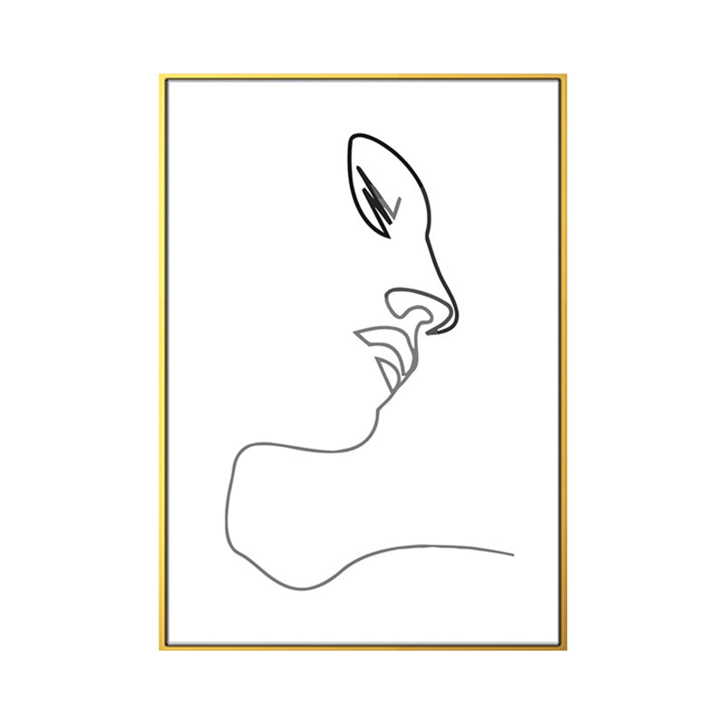 Brehn | Figurenbild Wanddekoration Skandinavisch Texturiert Mädchen Schlafzimmer Malerei, Mehrere Größen