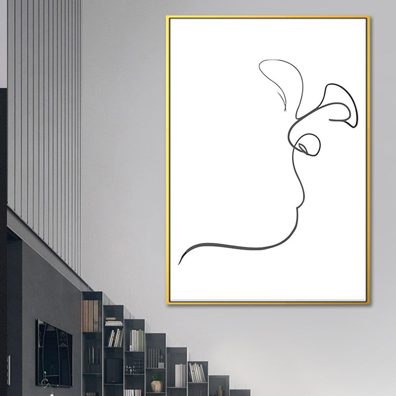 Brehn | Figurenbild Wanddekoration Skandinavisch Texturiert Mädchen Schlafzimmer Malerei, Mehrere Größen