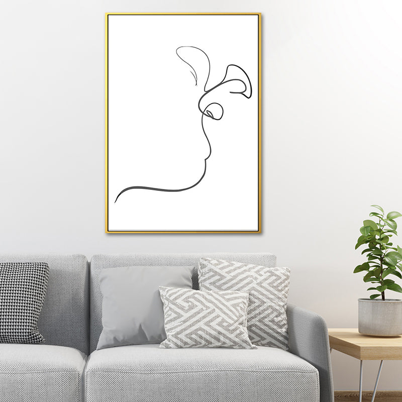 Brehn | Figurenbild Wanddekoration Skandinavisch Texturiert Mädchen Schlafzimmer Malerei, Mehrere Größen