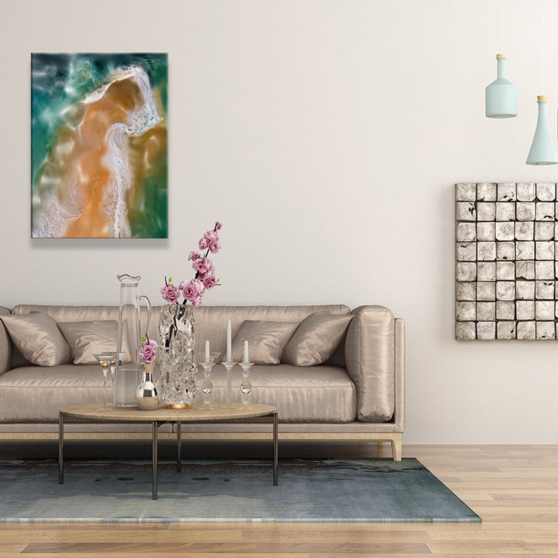 Brehn | Abstrakte Kunstdruck Moderne Stil Texturierten Leinwand Wanddekoration in Dunkler Farbe für Zuhause