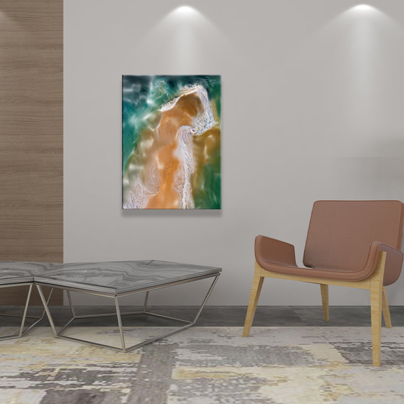 Brehn | Abstrakte Kunstdruck Moderne Stil Texturierten Leinwand Wanddekoration in Dunkler Farbe für Zuhause