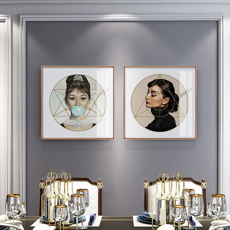 Brehn | Strukturierte Super Star Wanddekoration Leinwand zeitgenössische Wandkunst für das Wohnzimmer