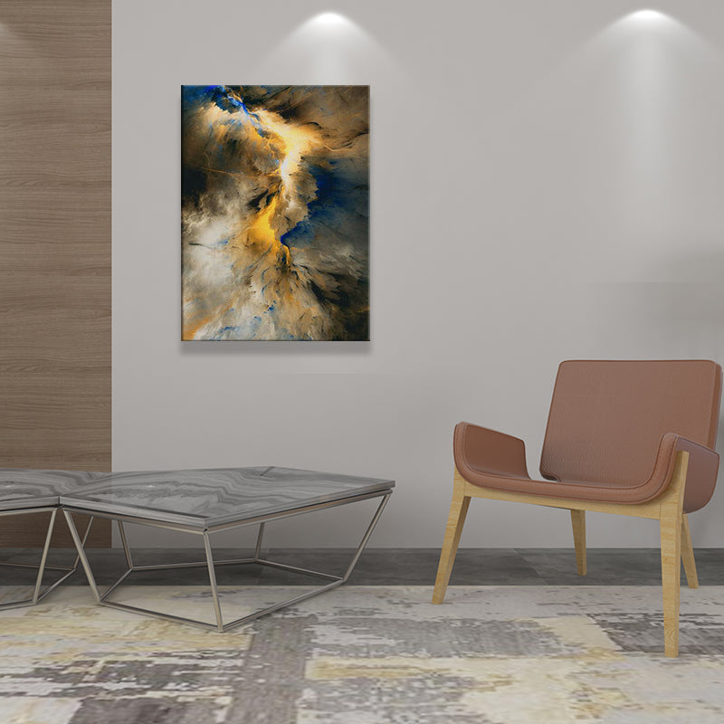 Brehn | Strukturierten abstrakten Wandkunst modernistische Leinwandmalerei für das Wohnzimmer, mehrfarbig