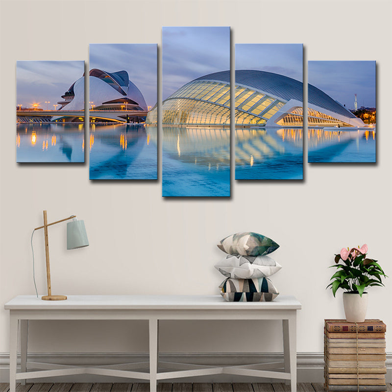 Brehn | Global Inspired Wall Art Blau Sydney Opera House bei Früher Nachtansicht Wanddekoration