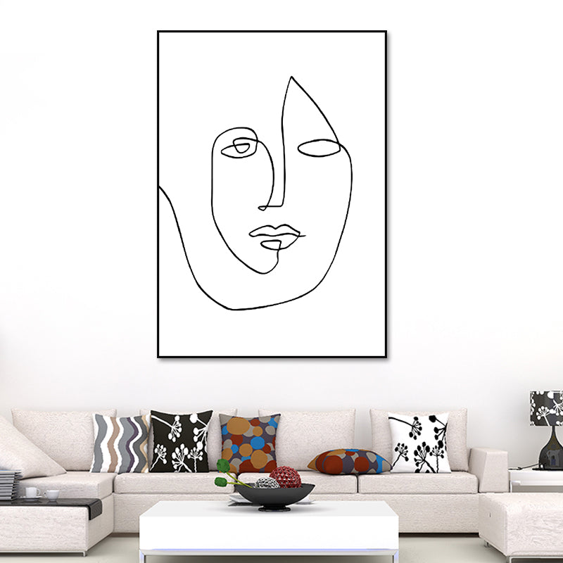Brehn | Skandinavischer Stil Neuheiten Figuren Kunst in Weiß Texturiert Wanddekoration für das Wohnzimmer