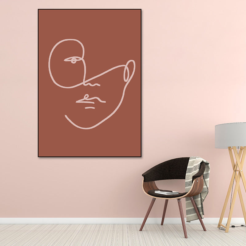 Brehn | Charakterporträt Wanddeko in hellem Farbton Nordic Style Gemälde für das Esszimmer