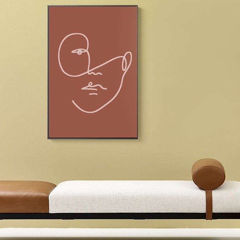 Brehn | Charakterporträt Wanddeko in hellem Farbton Nordic Style Gemälde für das Esszimmer