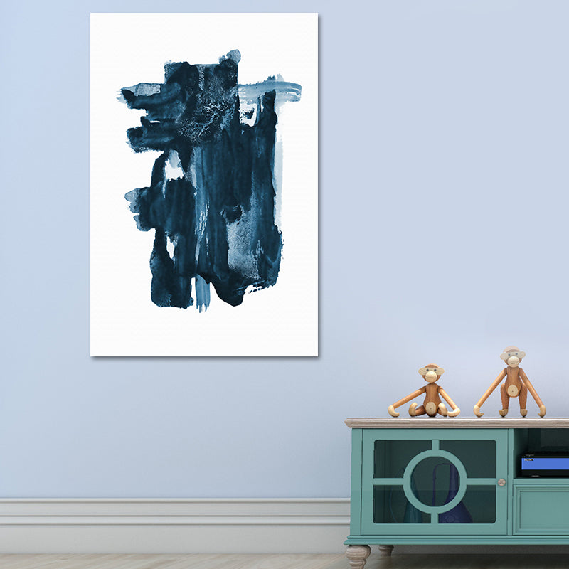 Brehn | Dunkle Farbe Abstraktes Druck Leinwand Wandkunst Texturierte Oberfläche Malerei für Wohnzimmer