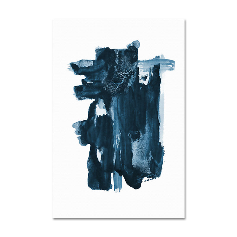 Brehn | Dunkle Farbe Abstraktes Druck Leinwand Wandkunst Texturierte Oberfläche Malerei für Wohnzimmer