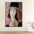 Brehn | Vintage Frau Portrait Malerei Leinwand Texturiert Rosa Wandkunst Druck für Mädchenzimmer