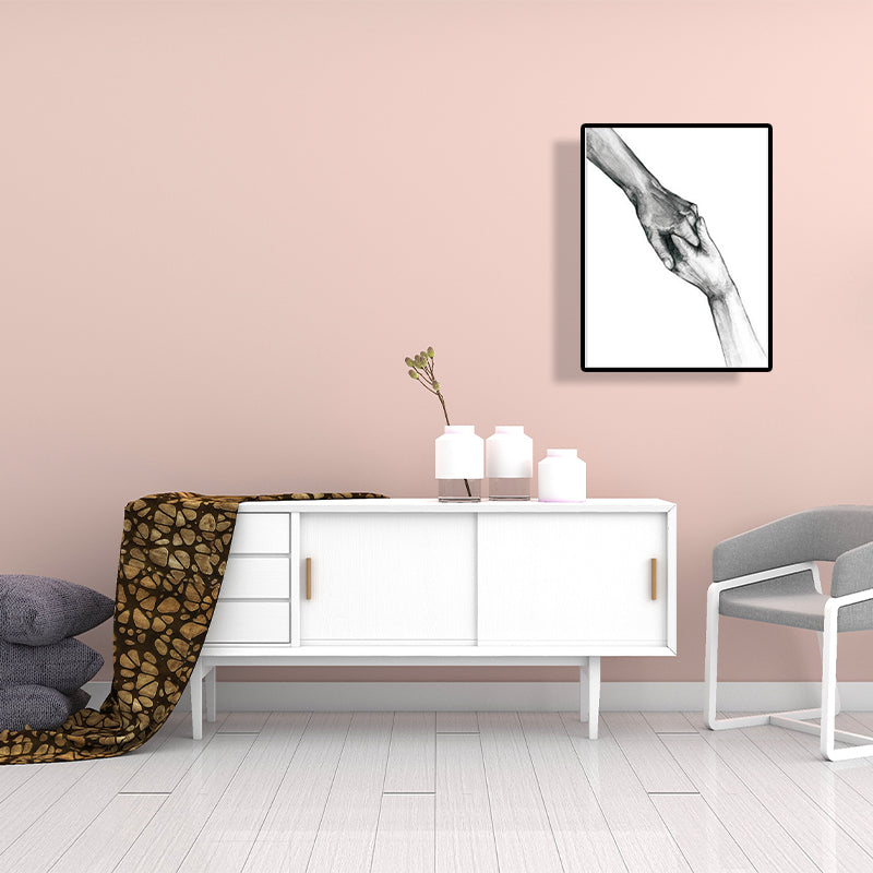 Brehn | Skandinavische Zwei Hände Porträt Malerei Weiße Küche Backsplash Wandkunst Druck