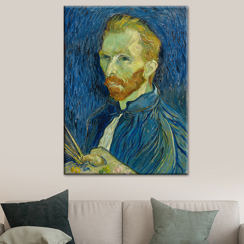 Brehn | Van Gogh Selbstporträt Malerei Retro-Stil Texturierte Wandkunst Dekoration für das Wohnzimmer