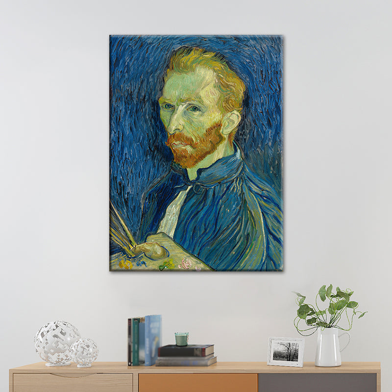 Brehn | Van Gogh Selbstporträt Malerei Retro-Stil Texturierte Wandkunst Dekoration für das Wohnzimmer