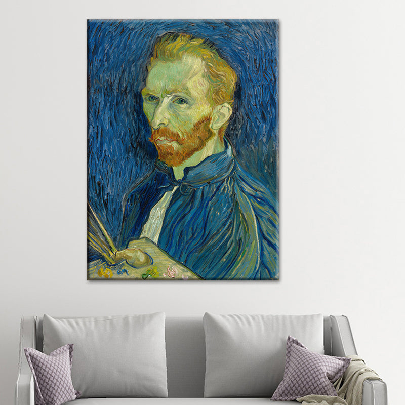 Brehn | Van Gogh Selbstporträt Malerei Retro-Stil Texturierte Wandkunst Dekoration für das Wohnzimmer