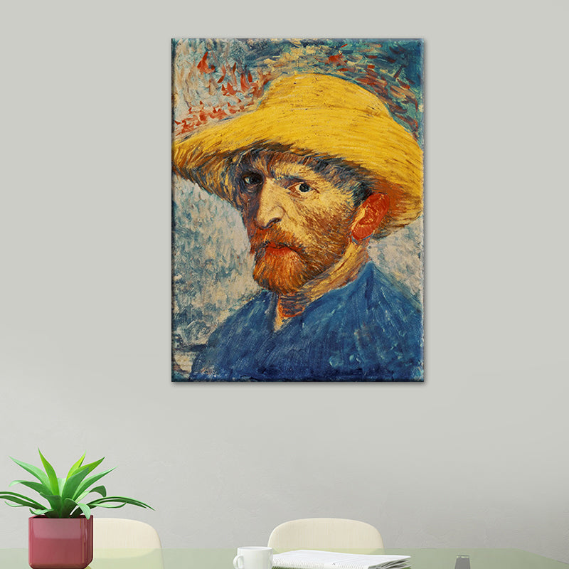 Brehn | Van Gogh Selbstporträt Malerei Retro-Stil Texturierte Wandkunst Dekoration für das Wohnzimmer