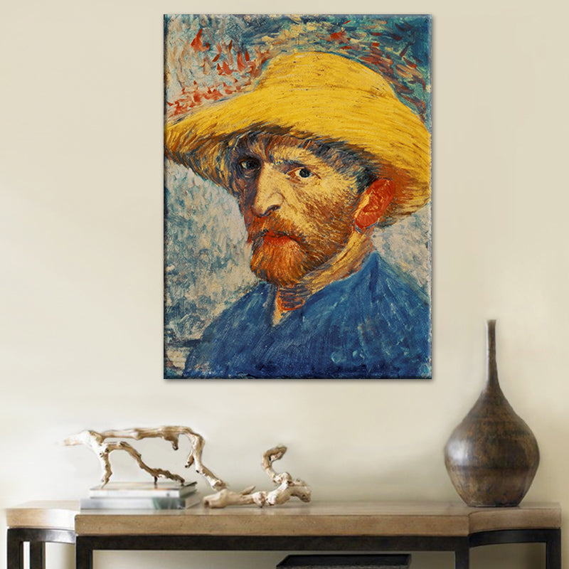 Brehn | Van Gogh Selbstporträt Malerei Retro-Stil Texturierte Wandkunst Dekoration für das Wohnzimmer
