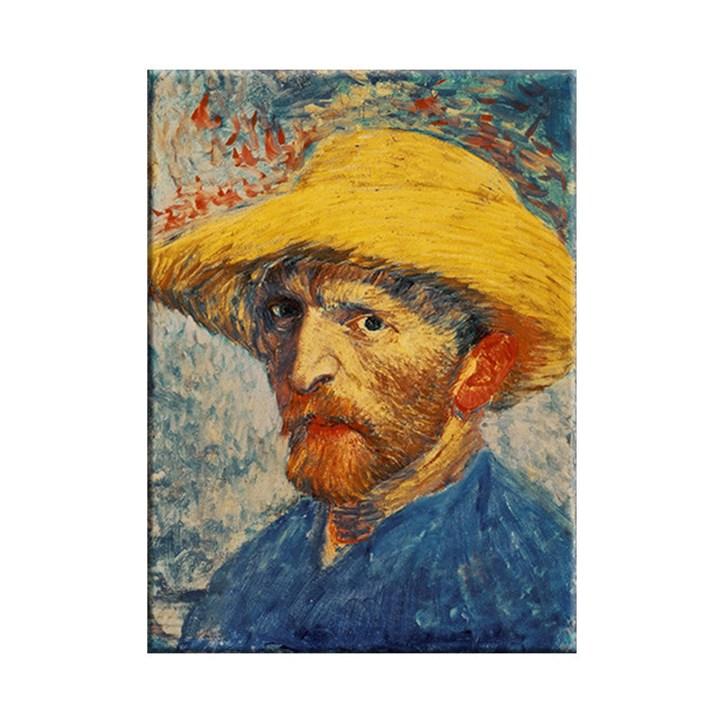 Brehn | Van Gogh Selbstporträt Malerei Retro-Stil Texturierte Wandkunst Dekoration für das Wohnzimmer