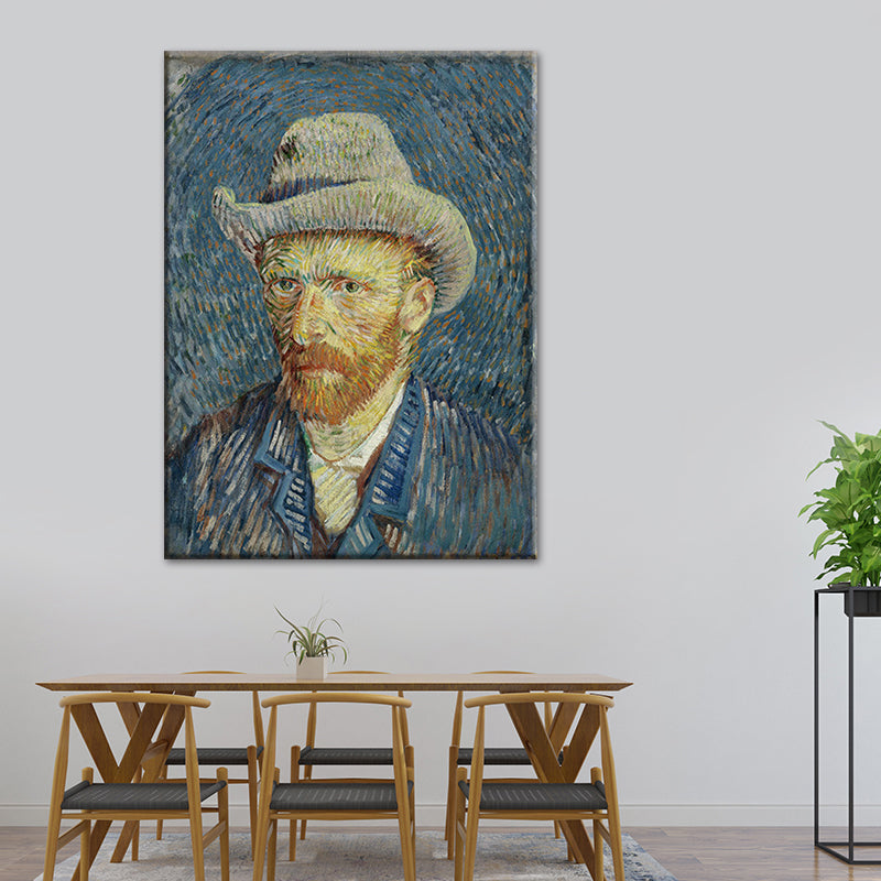 Brehn | Van Gogh Selbstporträt Malerei Retro-Stil Texturierte Wandkunst Dekoration für das Wohnzimmer
