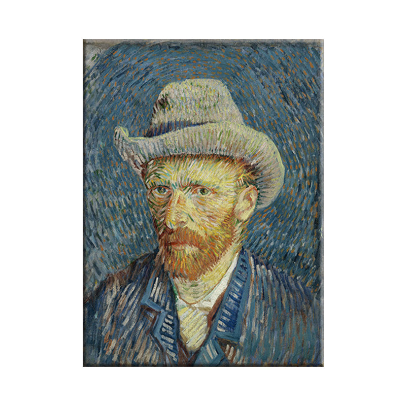 Brehn | Van Gogh Selbstporträt Malerei Retro-Stil Texturierte Wandkunst Dekoration für das Wohnzimmer