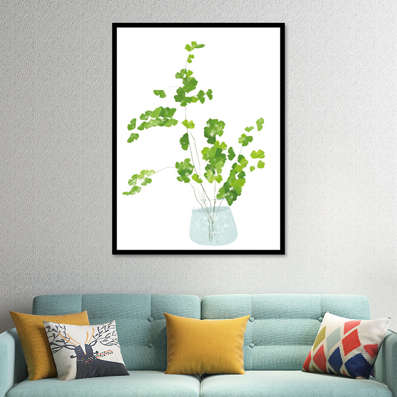 Brehn | Nordic Bonsai Kunstdruck Leinwand Texturiert Pastellfarbe Wanddekoration für Wohnzimmer