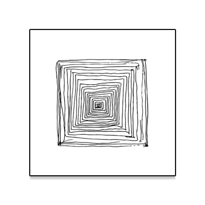 Brehn | Texturiertes geometrisches Muster Malerei Nordischer Stil Leinwand Wandkunst Dekor, verschiedene Größen