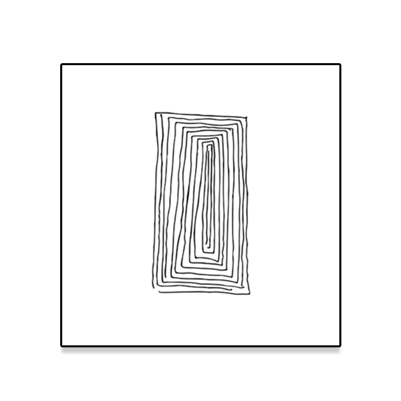 Brehn | Texturiertes geometrisches Muster Malerei Nordischer Stil Leinwand Wandkunst Dekor, verschiedene Größen