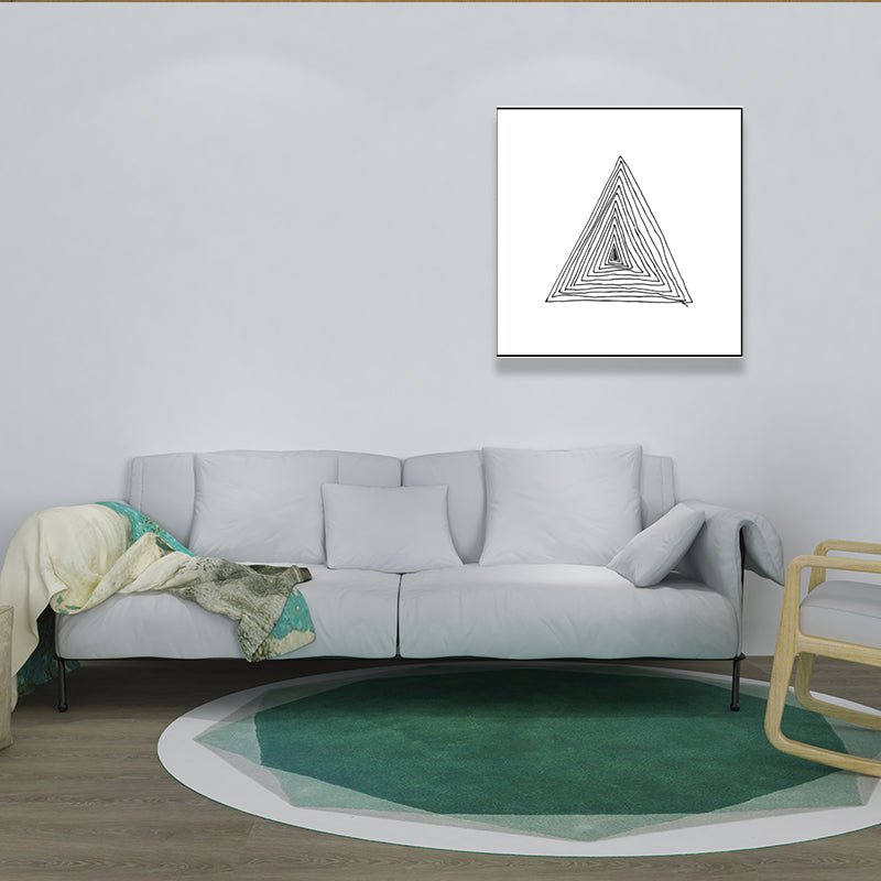 Brehn | Texturiertes geometrisches Muster Malerei Nordischer Stil Leinwand Wandkunst Dekor, verschiedene Größen