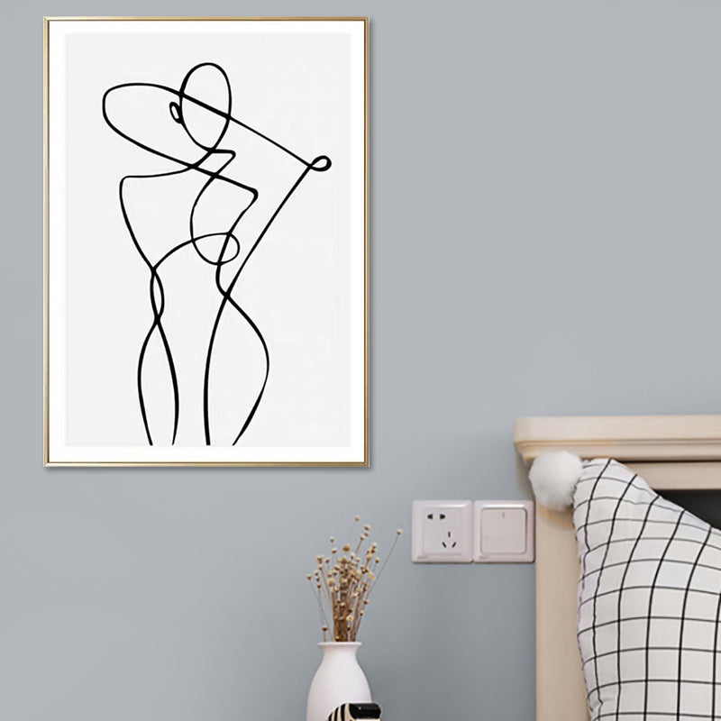 Brehn | Figuren umarmend Kohlezeichnungen Malerei Skandinavischer Stil Leinwand Wandkunst Druck
