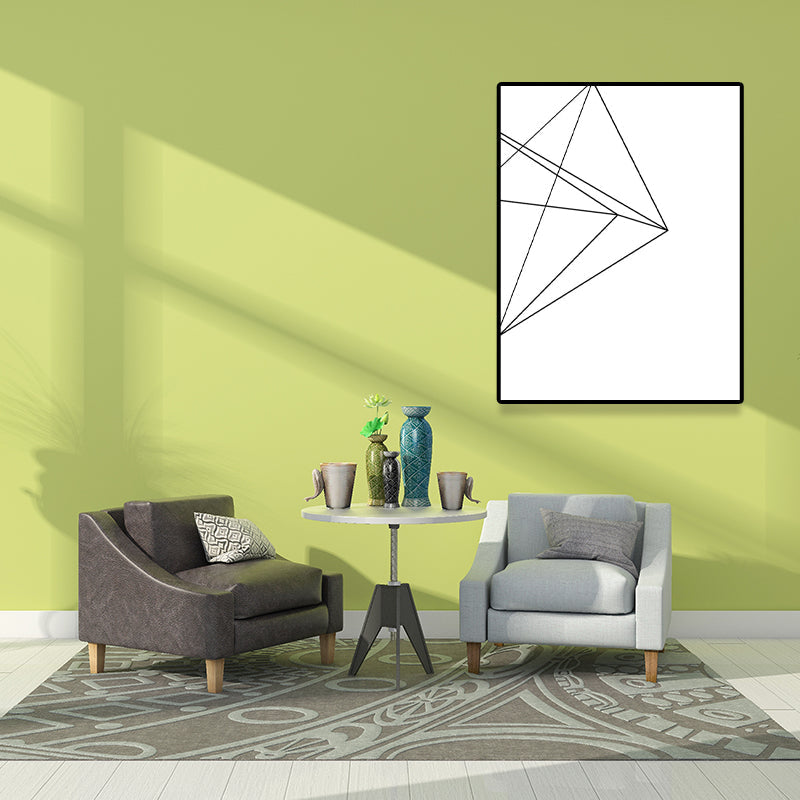Brehn | Weiße verschiedene geometrische Muster Kunst Texturiertes Gemälde für Schlafzimmer, mehrere Größen verfügbar