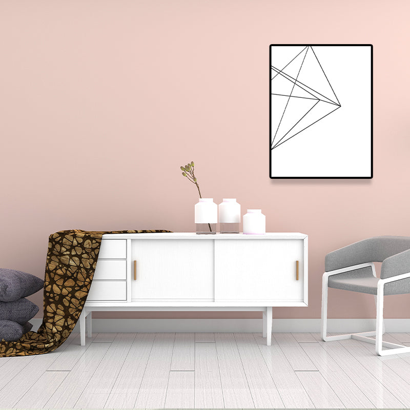 Brehn | Weiße verschiedene geometrische Muster Kunst Texturiertes Gemälde für Schlafzimmer, mehrere Größen verfügbar