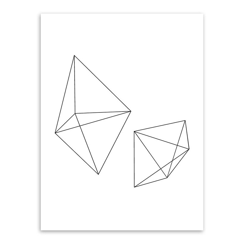 Brehn | Weiße verschiedene geometrische Muster Kunst Texturiertes Gemälde für Schlafzimmer, mehrere Größen verfügbar