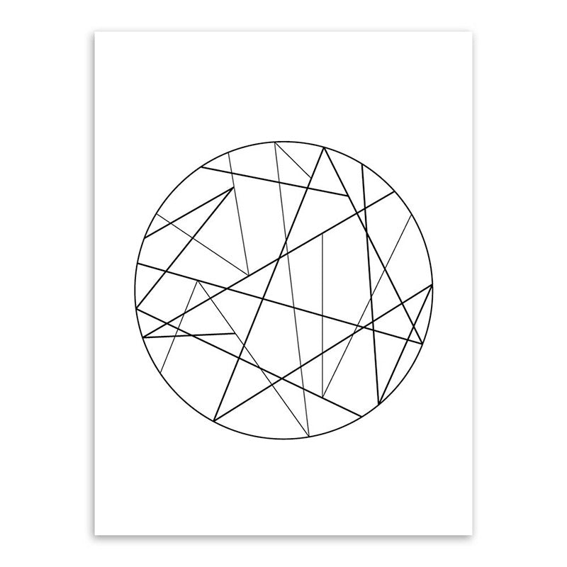 Brehn | Weiße verschiedene geometrische Muster Kunst Texturiertes Gemälde für Schlafzimmer, mehrere Größen verfügbar