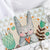 Brehn | Grau Kinderzimmer Teppich Kinder Tier Hase Herz Floral Muster Bereichsteppich Polyester Haustierfreundlicher Teppich