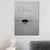 Brehn | Fotografie Minimalistische Canvas Wandkunst met Vogel en Boomlandschap, Lichte Kleur