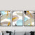 Brehn | Abstract Print Wandkunst Set Pastellfarben Leinwand Wanddekor für Wohnzimmer, Texturiert