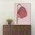 Brehn | Nordic Blossom Wandkunst Leinwand Texturiertes rotes Gemälde für das Wohnzimmer (Mehrere Größenoptionen)