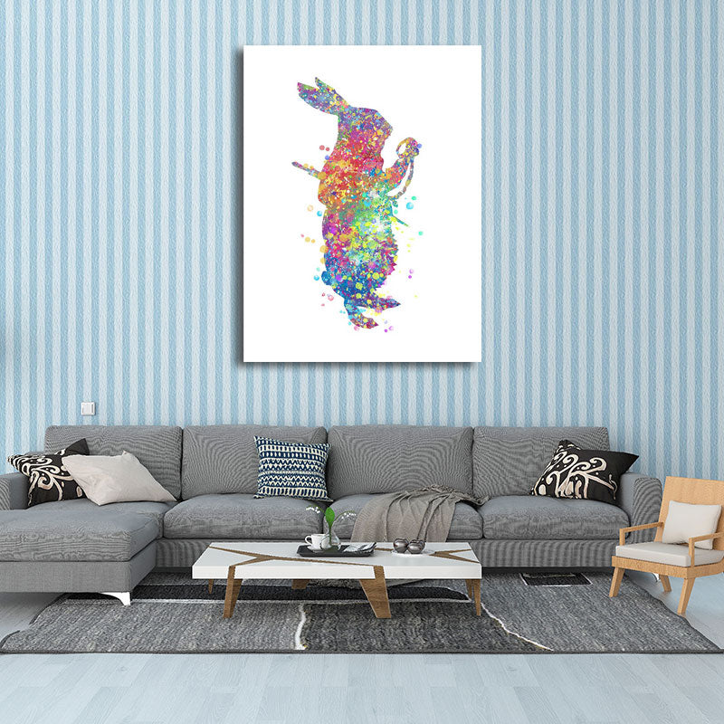Brehn | Kids Style Tänzer Leinwandkunst Mehrfarbige Texturierte Wanddekoration für das Wohnzimmer