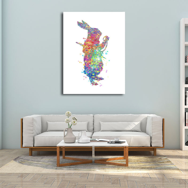 Brehn | Kids Style Tänzer Leinwandkunst Mehrfarbige Texturierte Wanddekoration für das Wohnzimmer
