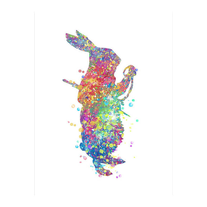 Brehn | Kids Style Tänzer Leinwandkunst Mehrfarbige Texturierte Wanddekoration für das Wohnzimmer