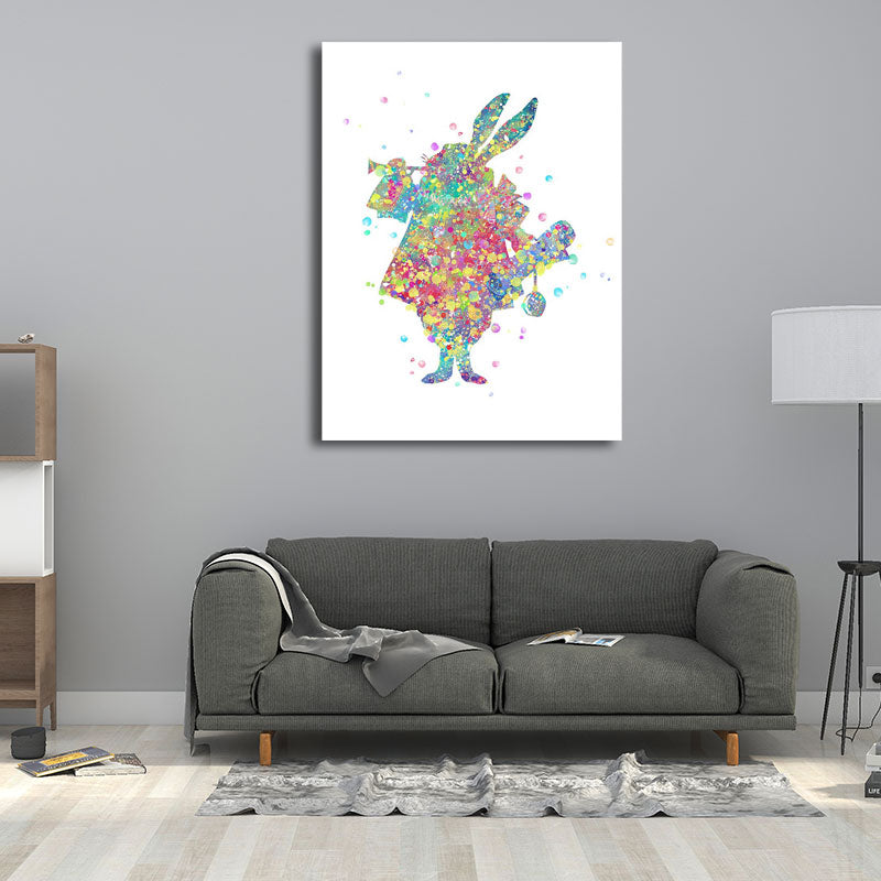 Brehn | Kids Style Tänzer Leinwandkunst Mehrfarbige Texturierte Wanddekoration für das Wohnzimmer