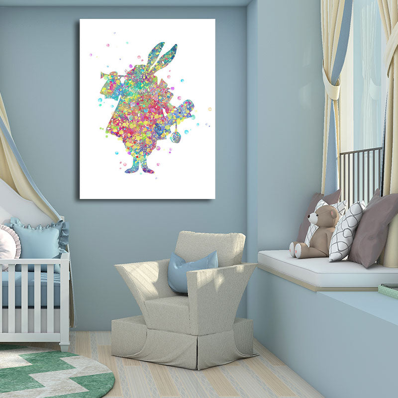 Brehn | Kids Style Tänzer Leinwandkunst Mehrfarbige Texturierte Wanddekoration für das Wohnzimmer