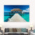 Brehn | Sea Bridge Leinwanddruck Tropische schöne Meereslandschaft Wandkunst in Pastellfarbe
