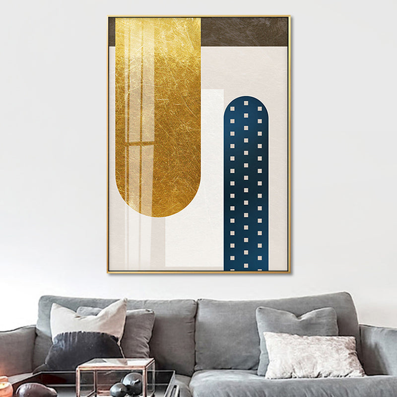 Brehn | Geometry Leinwanddruck für das Wohnzimmer Abstrakte Wandkunst in dunkler Farbe, Texturiert